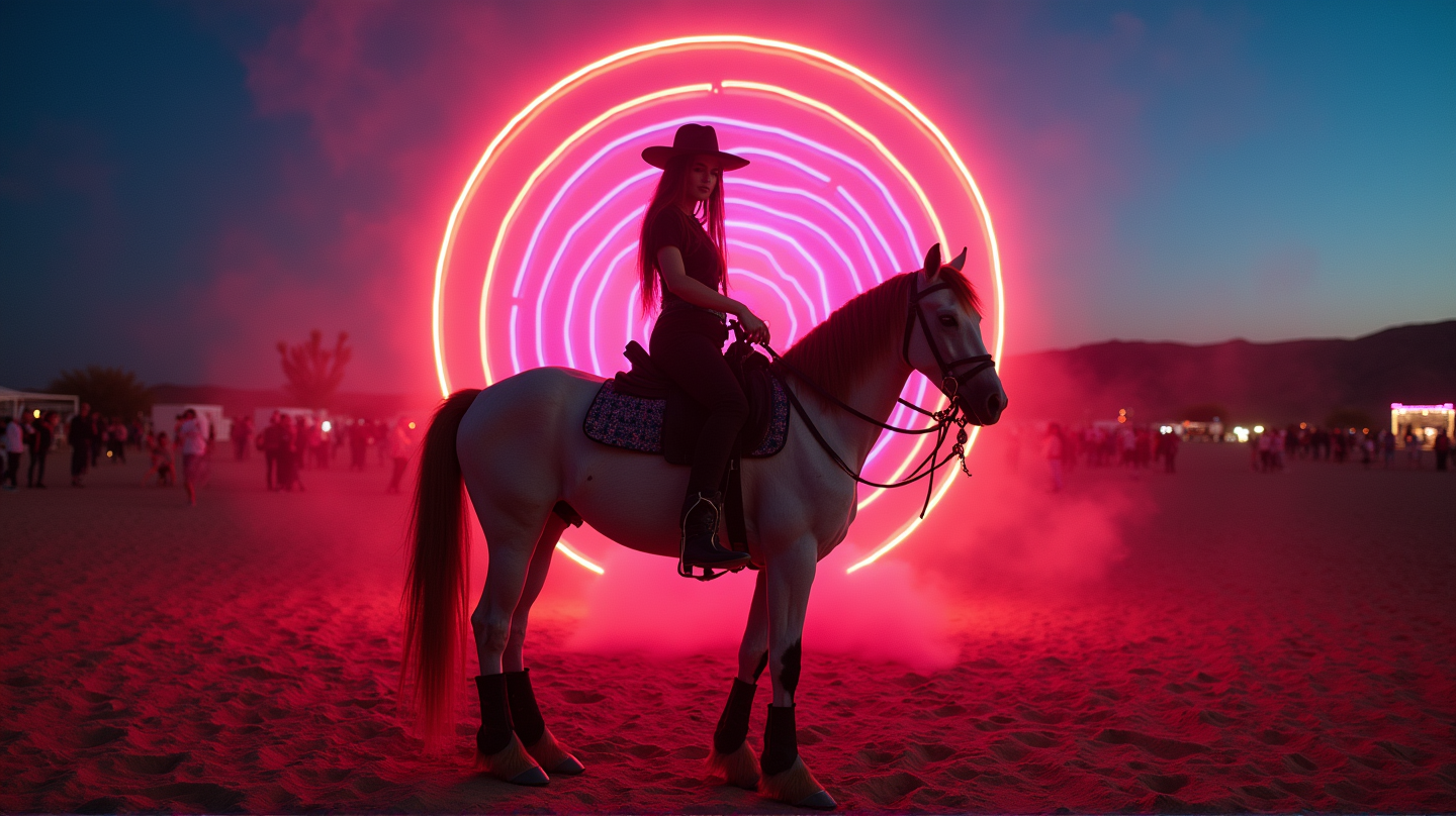 Wie Prominente NYLONs Desert Disco in ein 'Horse Girl' Paradies verwandelten
