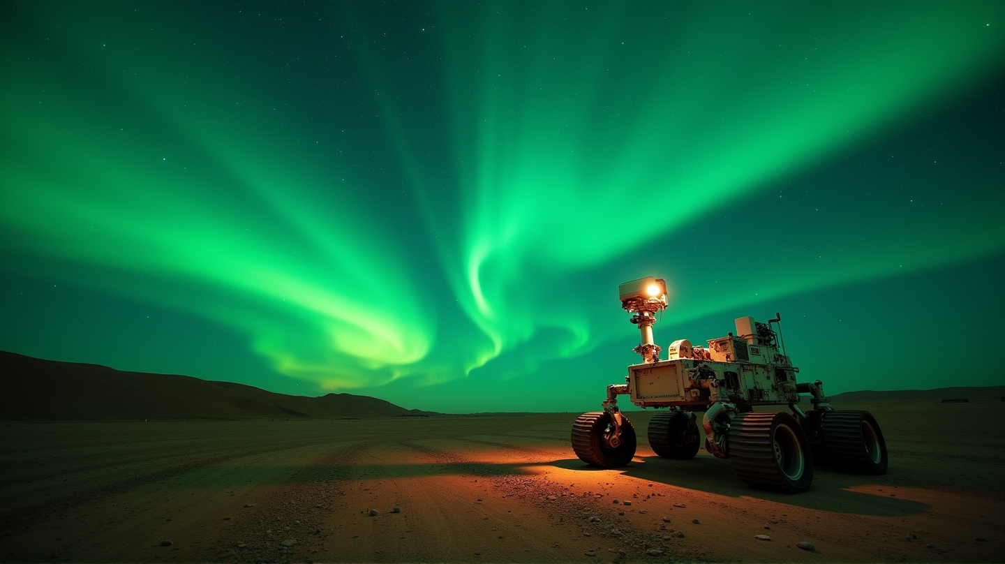Marsnächte erstrahlen mit erstem Aurora-Ereignis, aufgenommen von Perseverance