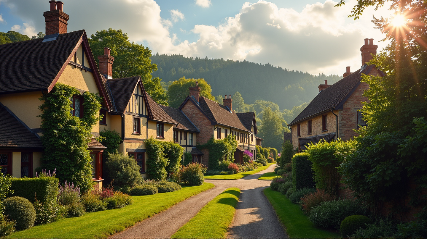 Entdecken Sie das bezaubernde Dorf Surrey, wo Hollywood auf Geschichte trifft