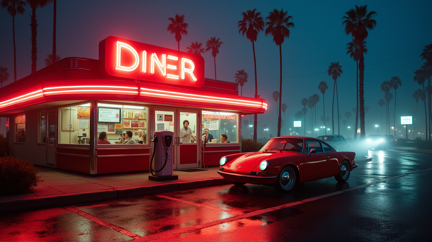 Elon Musk sieht sich heftigen Protesten im Tesla-Diner in Hollywood gegenüber