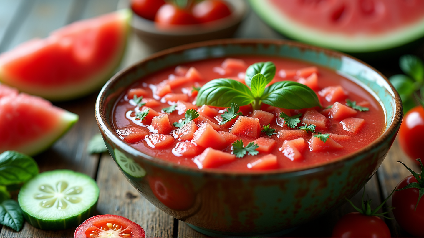 Erheben Sie Ihre Küche mit Wassermelonen-Gazpacho-Rezepten