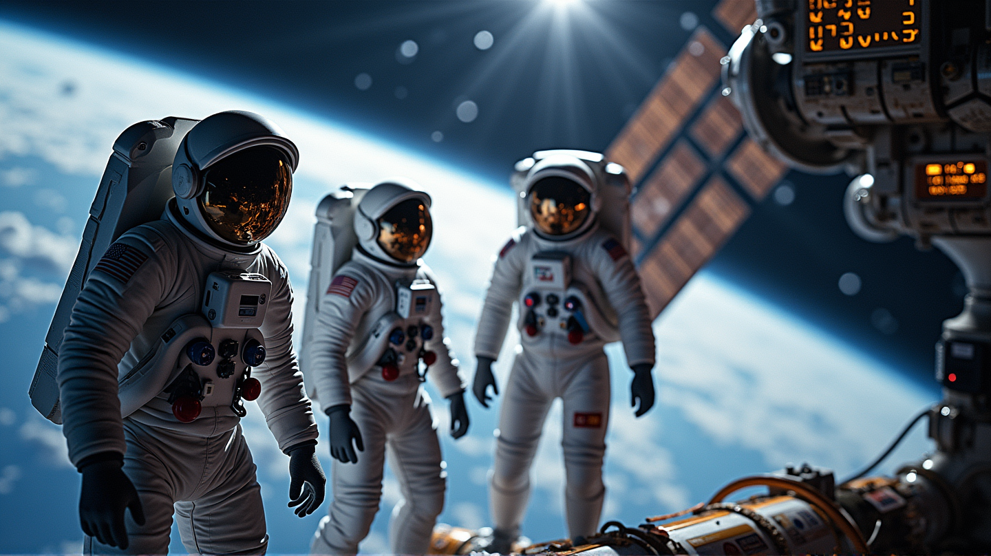 Astronauten aus den USA, Japan und Russland docken erfolgreich an der ISS an