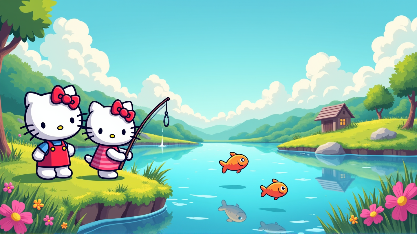 Tauche ein ins Abenteuer: Freischaltung des Angel-Derbys in Hello Kitty Island Adventure