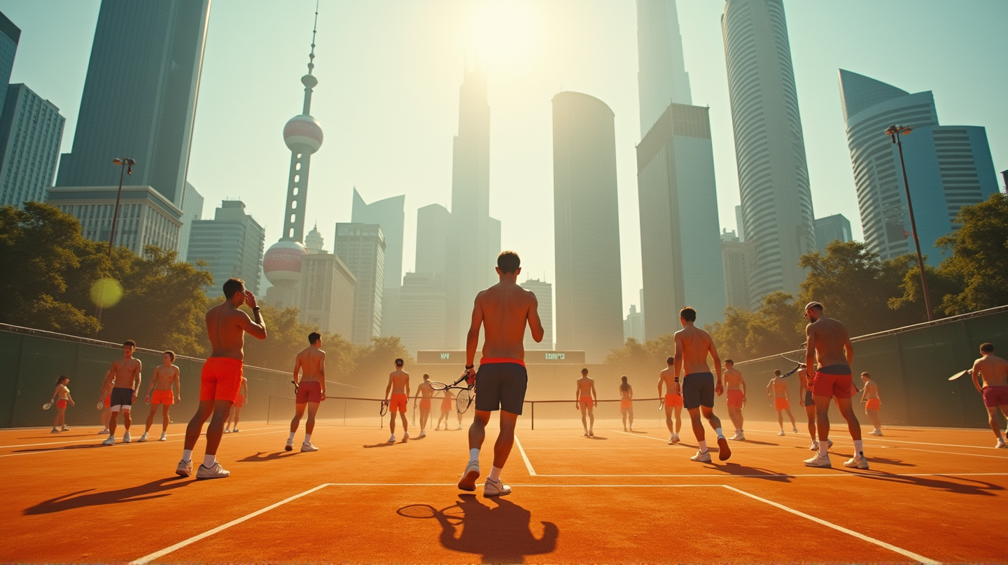 Tennisplätze werden zu Brennöfen: Spieler durch die brütende Hitze in Shanghai gefährdet