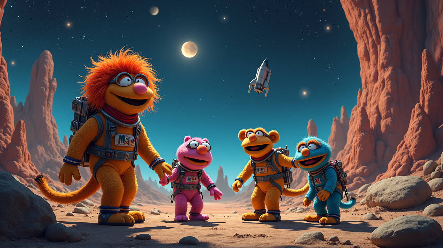 Fraggle Rock Erobert die Letzte Grenze am Kennedy Space Center