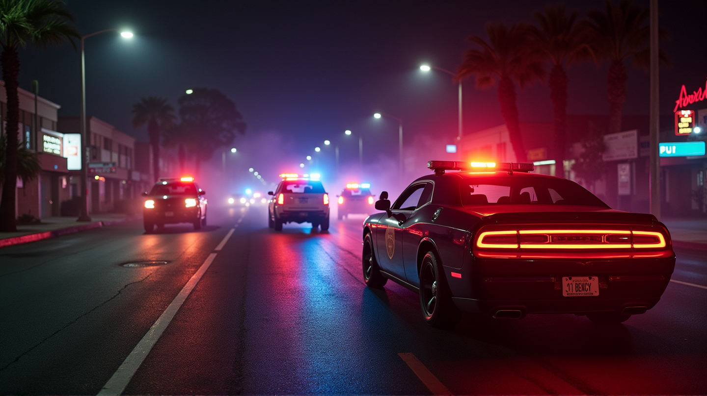 Hochgeschwindigkeitsdrama: Verfolgungsjagd endet in feurigem Unfall in North Hollywood