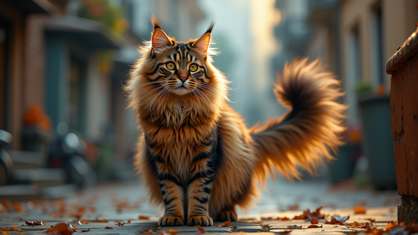 Treffen Sie Zeus: Das majestätische Riesenkatzenspektakel in sozialen Medien
