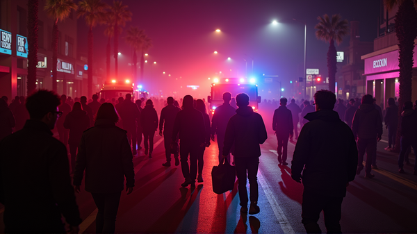 Tragischer Morgen: 30 Verletzte bei Autoabsturz in East Hollywood