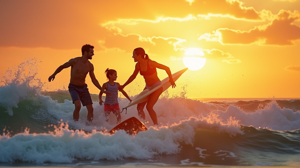 Familienabenteuer des CAK-Trainers Chad Speck: Wellenreiten auf Hawaii!
