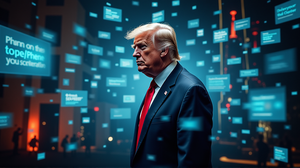Präsident Trump sorgt für Aufsehen in sozialen Medien zum Sechs-Monats-Jubiläum