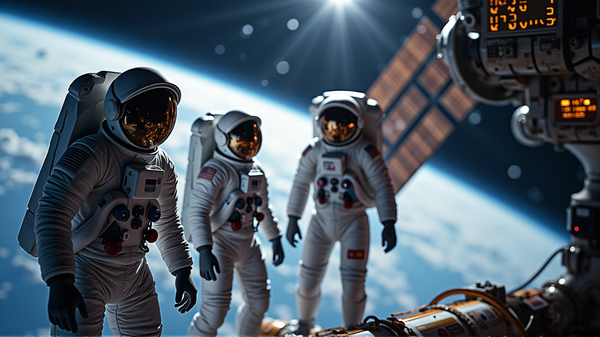 Astronauten aus den USA, Japan und Russland docken erfolgreich an der ISS an