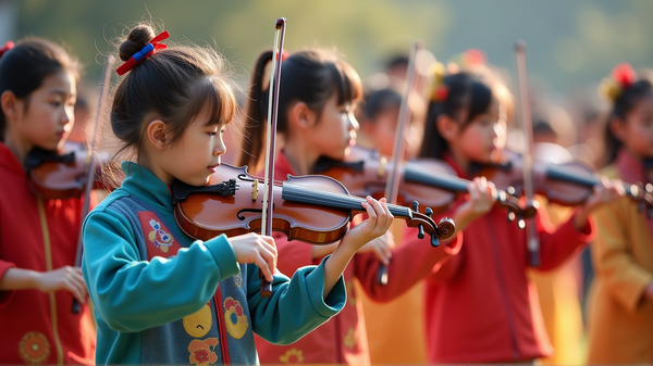 Eine harmonische Versammlung: 3.000 junge Violinisten feiern Chinas Kultur