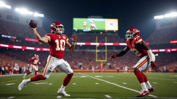 Patrick Mahomes' 33-Yard-Zauberspiel fängt Hollywood Brown mühelos ein